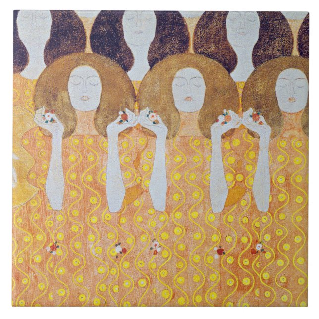 Beethoven Frieze (detail), Gustav Klimt Tile (Front)