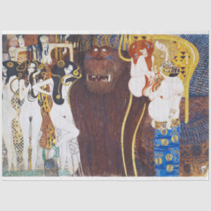 Beethoven Frieze(detail), Gustav Klimt Tissue Paper