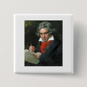 Beethoven Gifts Tees Collectibles ON SALE 2 Inch Square Button