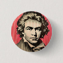 Beethoven in BAUHAUS optical illusion style