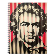 Beethoven in BAUHAUS optical illusion style