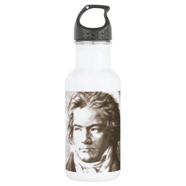 Beethoven In Sepia 532 Ml Water Bottle (Front)