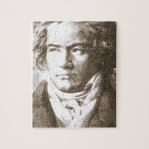 Beethoven In Sepia Jigsaw Puzzle