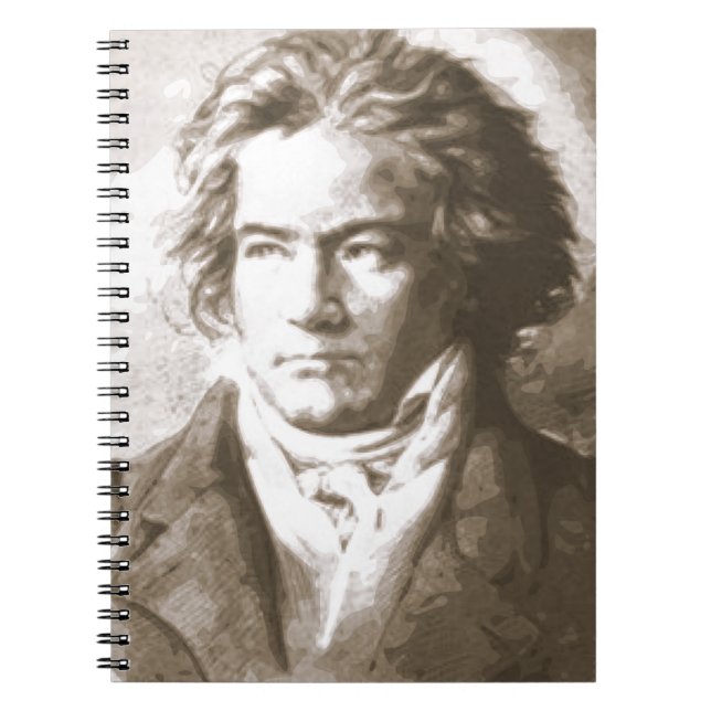 Beethoven In Sepia Notebook (Front)