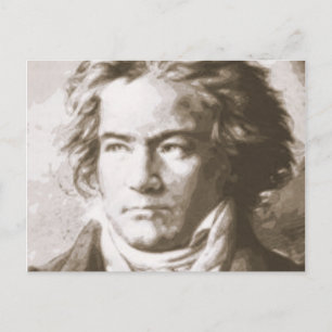 Beethoven In Sepia Postcard