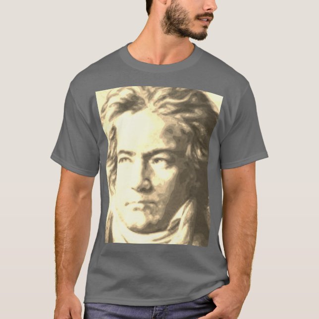 Beethoven In Sepia  T-Shirt (Front)