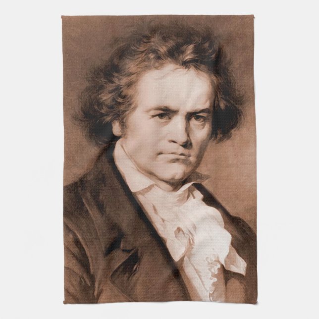 Beethoven Kitchen Towel (Vertical)