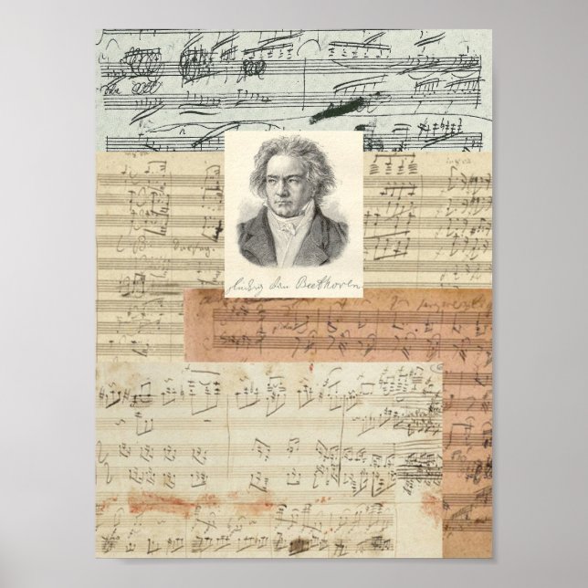 Beethoven Manuscripts Poster (Front)