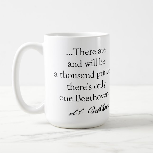 beethoven' mug (Left)