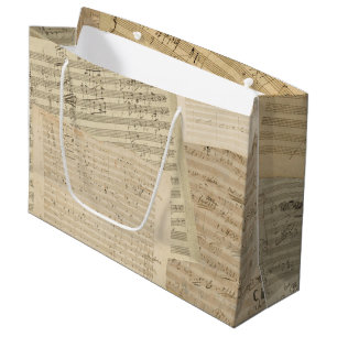 Beethoven Music Manuscript Medley Large Gift Bag