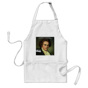 Beethoven & Poets/Gems Quote Gifts Tees & Cards Standard Apron
