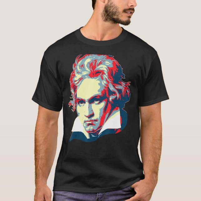 Beethoven Pop Art T-Shirt (Front)