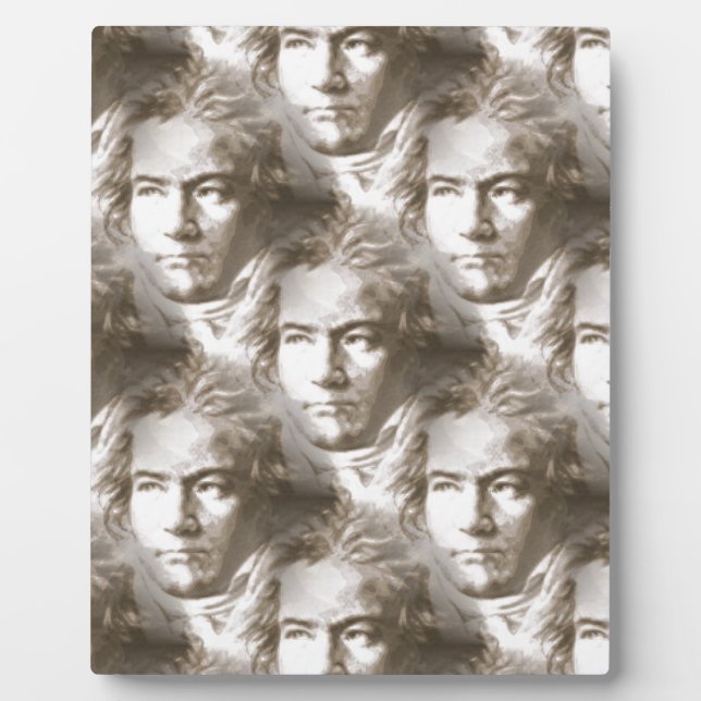 Beethoven Portrait Pattern Plaque (Front)