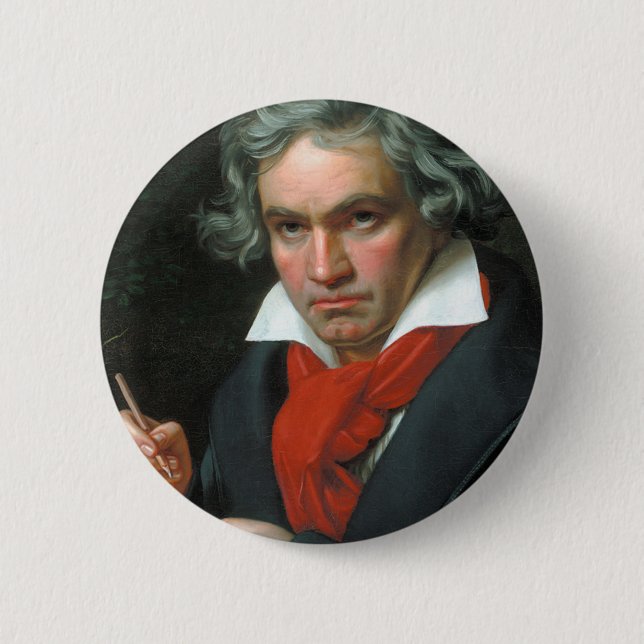 Beethoven Product Fine Art Classical Collection 2 Inch Round Button (Front)