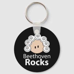 Beethoven Rocks Key Chain