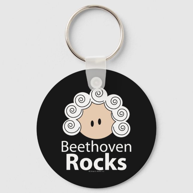 Beethoven Rocks Key Chain (Front)