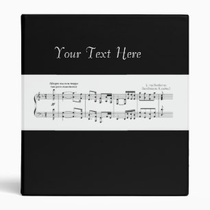 Beethoven Symphony #9 (Black) Binder