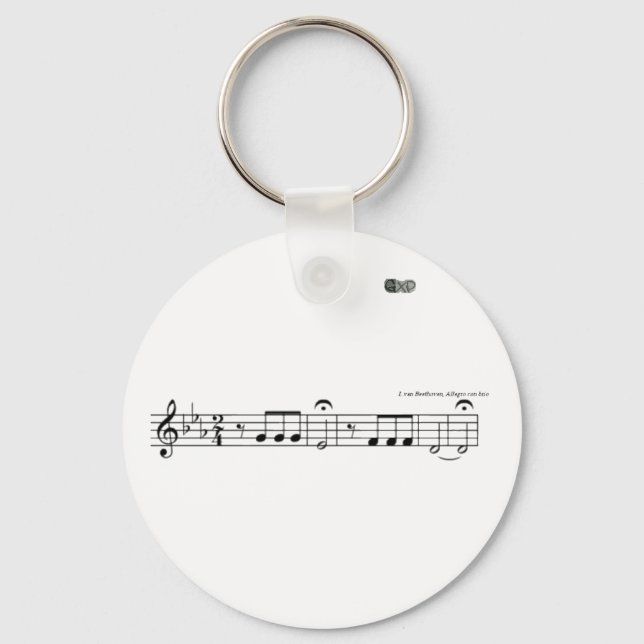 Beethoven Symphony No. 5 Keychain (Front)