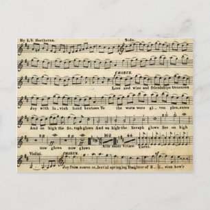 Beethoven Symphony No 9 Carte postale