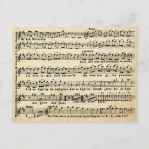 Beethoven Symphony No 9 Carte postale