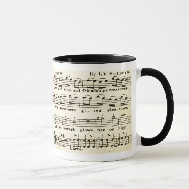 Beethoven Symphony No. 9 Mug (Right)