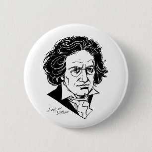Beethoven-tr 2 Inch Round Button