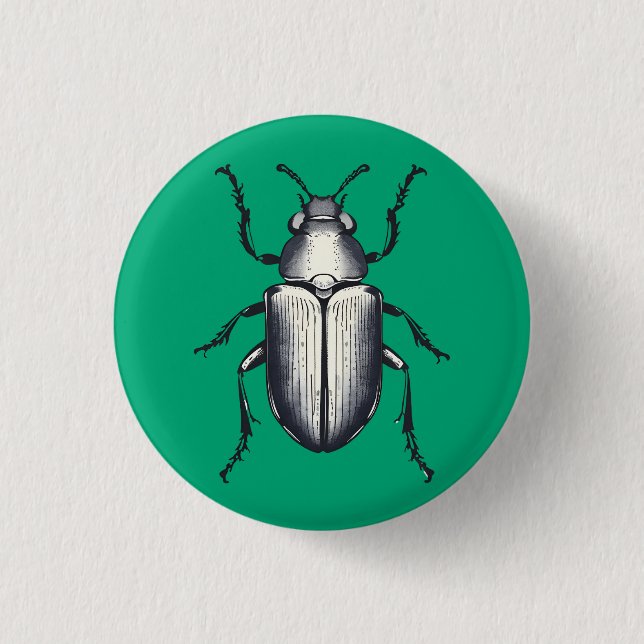 Beetle 1 Inch Round Button (Front)