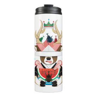 Beetle and watermelon (remake) thermal tumbler