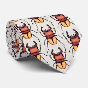 Beetle Art Entomology Insect Tie