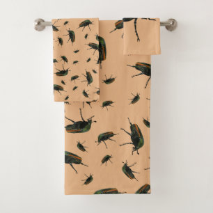 Beetle Bug Bath Towels - Personalized Wash Cloths