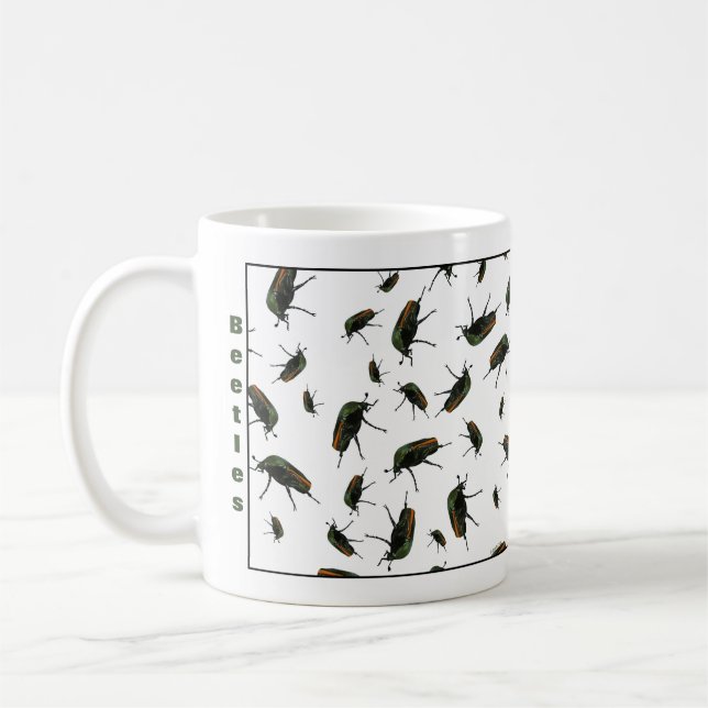 Beetle Bug Coffee Mug - Optional Personalization (Left)