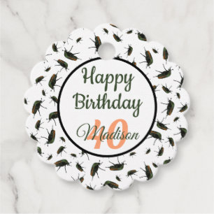 Beetle Bug Gift / Favour Tag - Personalized Option