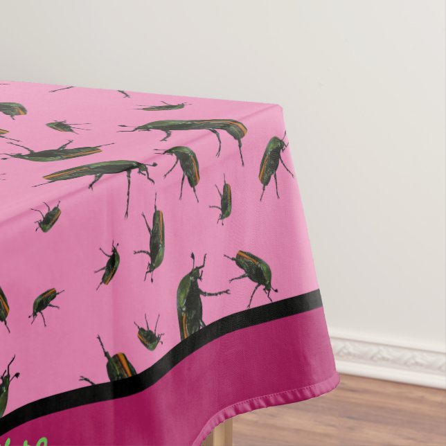 Beetle Bug Tablecloth - Optional Personalization (In Situ)