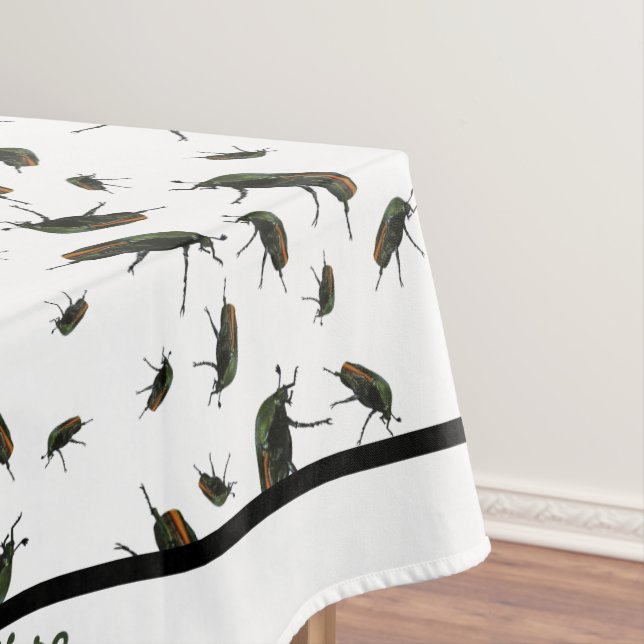 Beetle Bug Tablecloth - Optional Personalization (In Situ)
