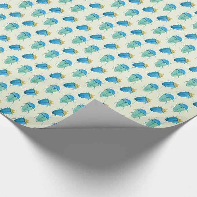 Beetle Critter Print Wrapping Paper (Corner)