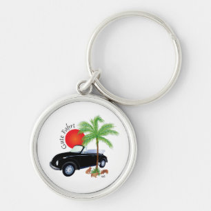 Beetle good ride key keychain