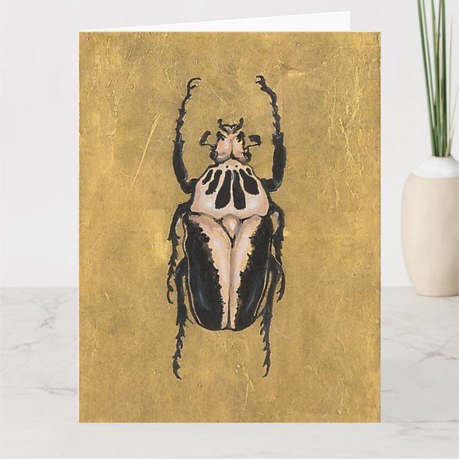 Beetle Greeting Card (Front)