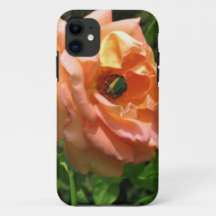 Beetle on a Rose iPhone 11 Case