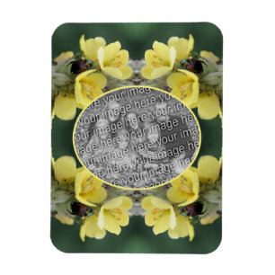 Beetle On Wild Mullein Flower Add Your Photo Magnet
