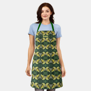 Beetle On Wild Mullein Flower Personalized Apron