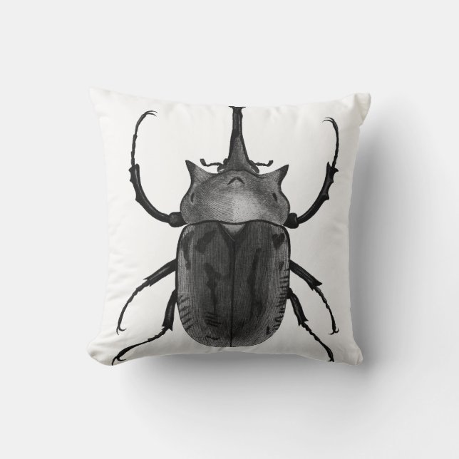 Beetle Throw Pillow (Front)