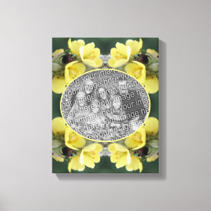 Beetle Wild Mullein Flower Create Your Own Photo Canvas Print