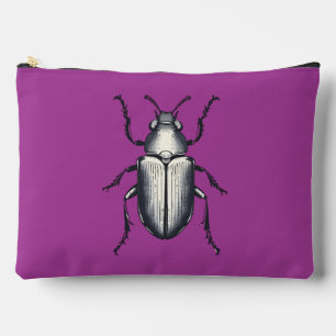 Beetle with Initials Accessory Pouch