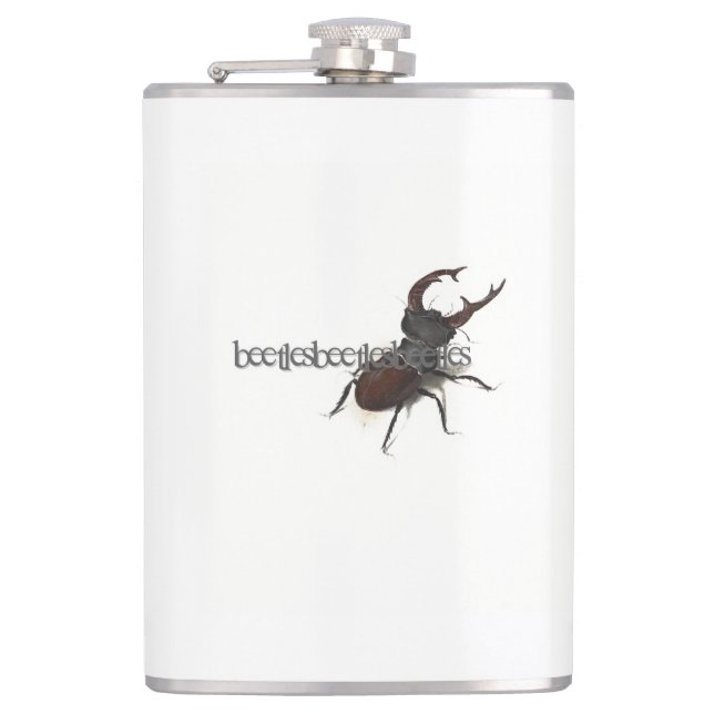 beetlebeetlebeetle hip flask (Front)