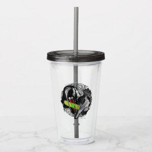 Beetlejuice Adam & Barbara Scary Acrylic Tumbler