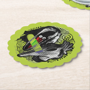 Beetlejuice   Adam & Barbara Scary Paper Coaster