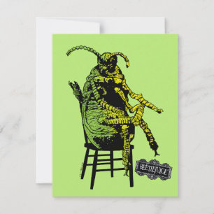 Beetlejuice Beetle in Chair Card