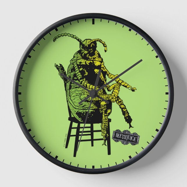 Beetlejuice | Beetle in Chair Clock (Front)