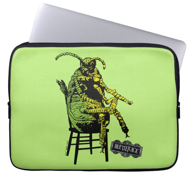 Beetlejuice | Beetle in Chair Laptop Sleeve (Front)