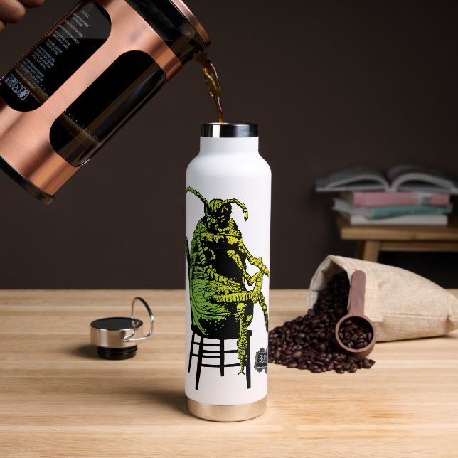 Beetlejuice | Beetle in Chair Water Bottle (Coffee)